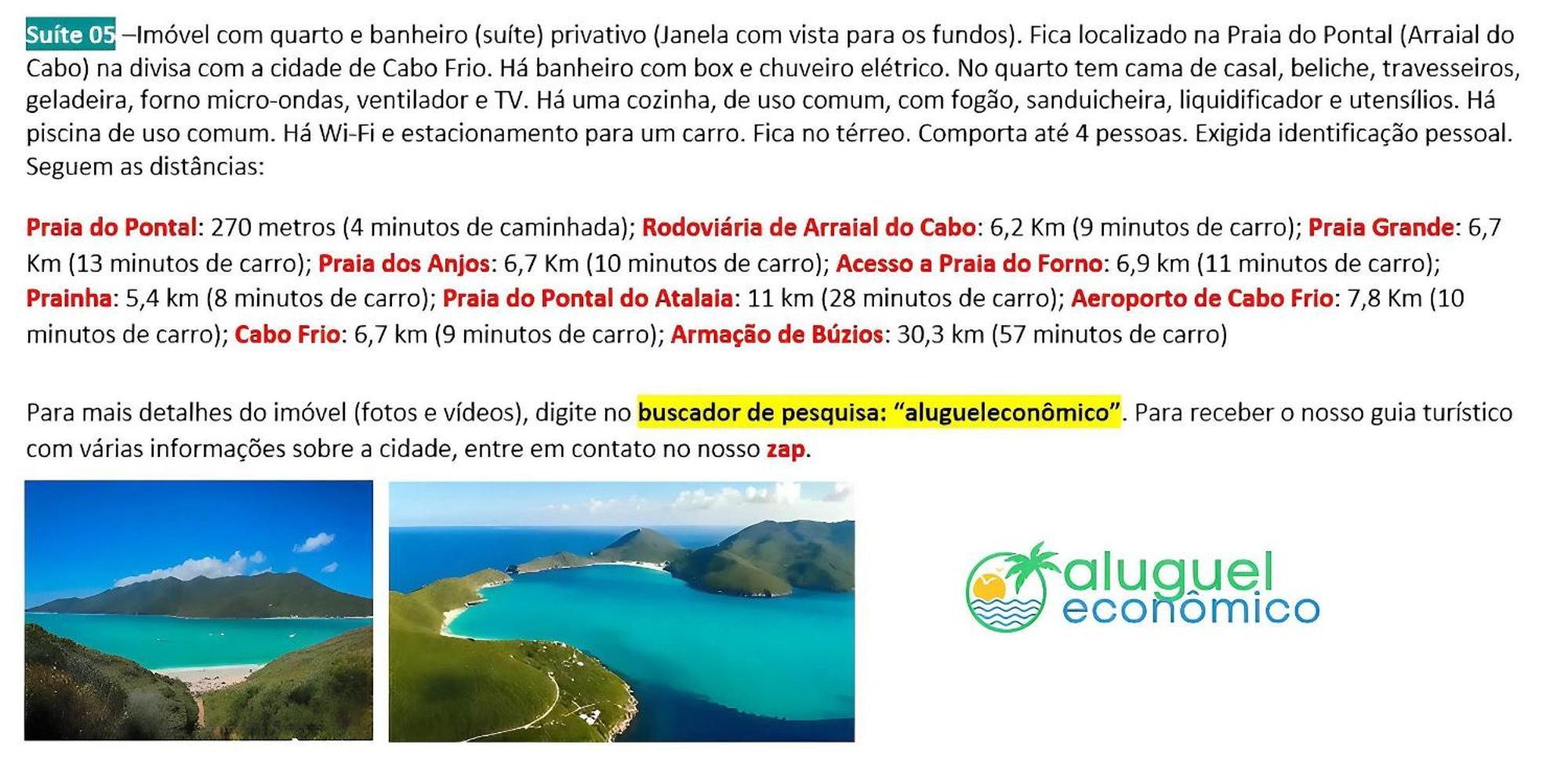 Arraial Do Cabo - Subuai Village - Aluguel Economico Eksteriør bilde